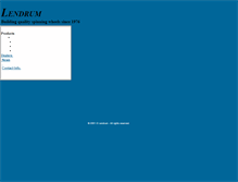 Tablet Screenshot of lendrum.ca